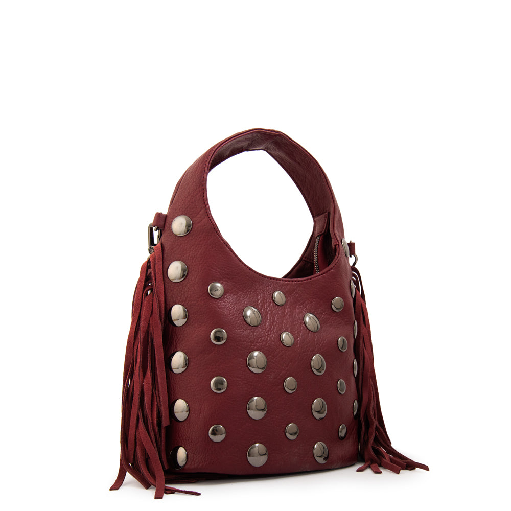 Crossbody Pequeña Jem Burdeo