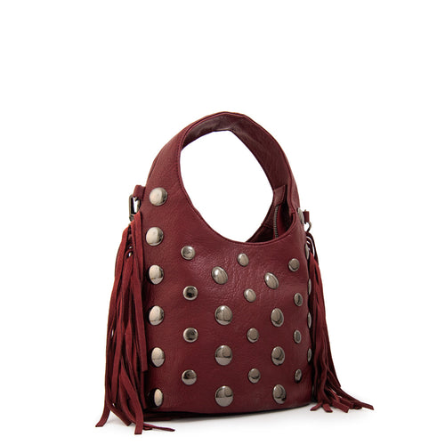 Crossbody Pequeña Jem Burdeo