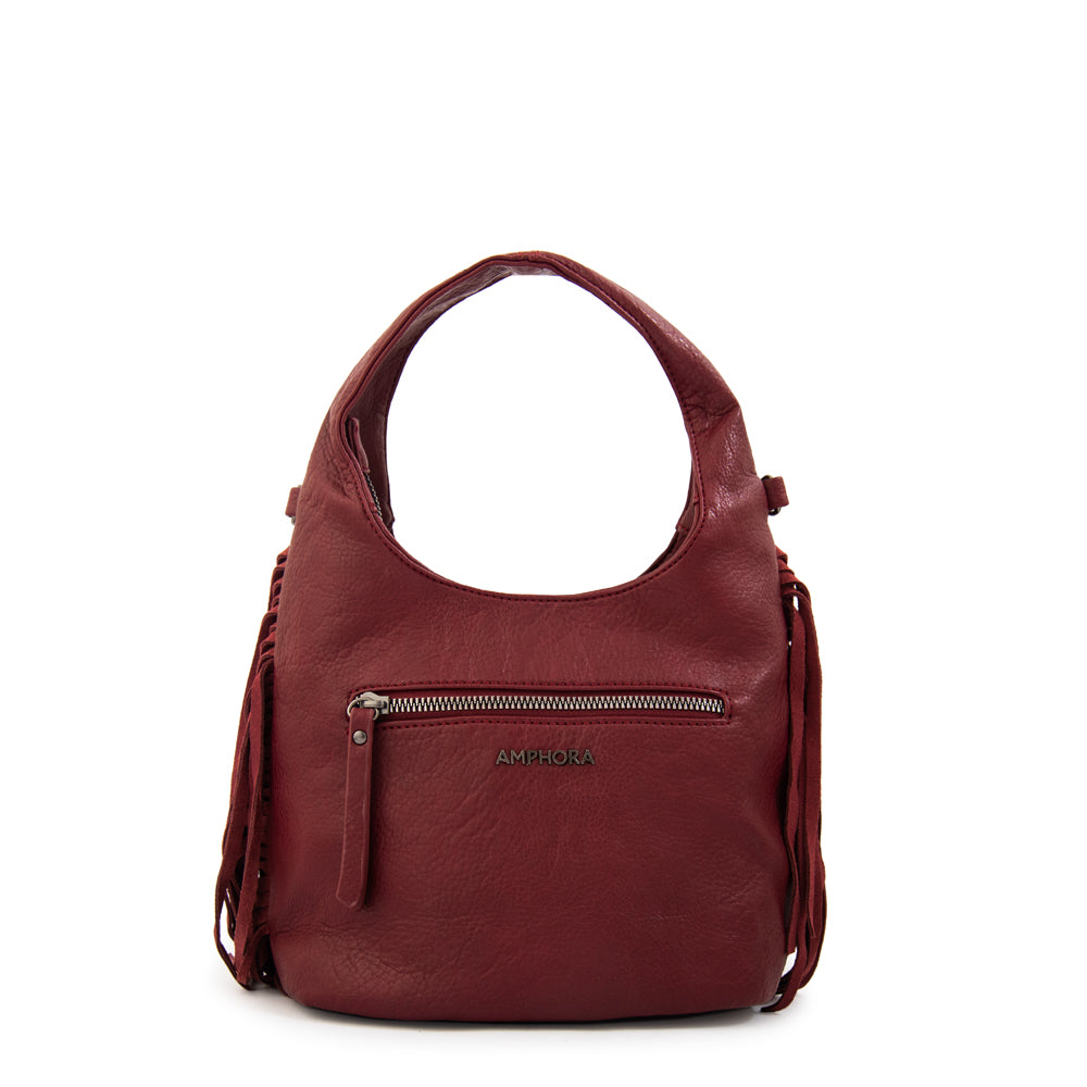 Crossbody Pequeña Jem Burdeo