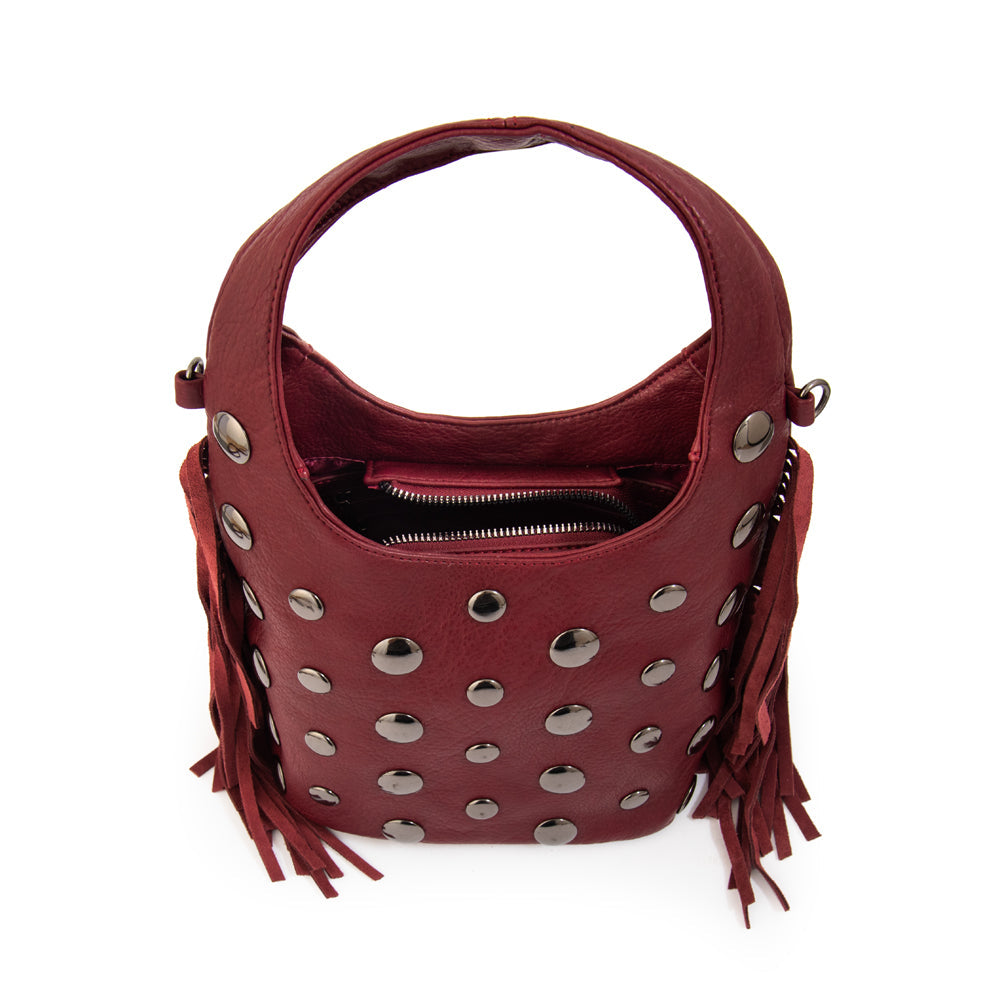 Crossbody Pequeña Jem Burdeo