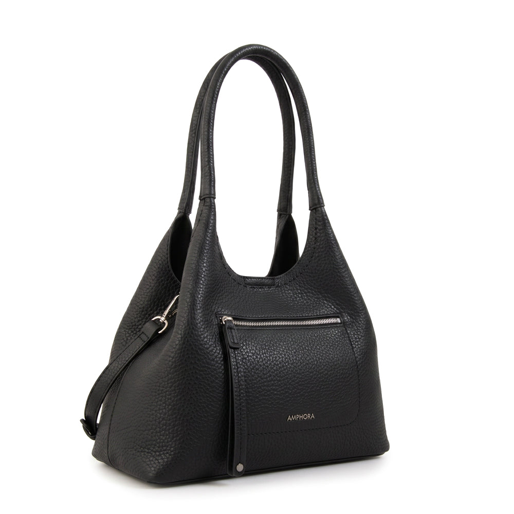 Cartera Dos Asas Lys Negro