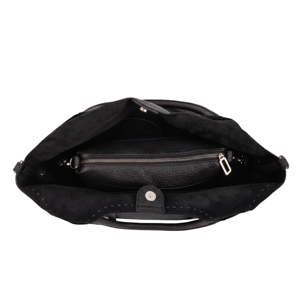 Cartera Corte Recto Lys Negro