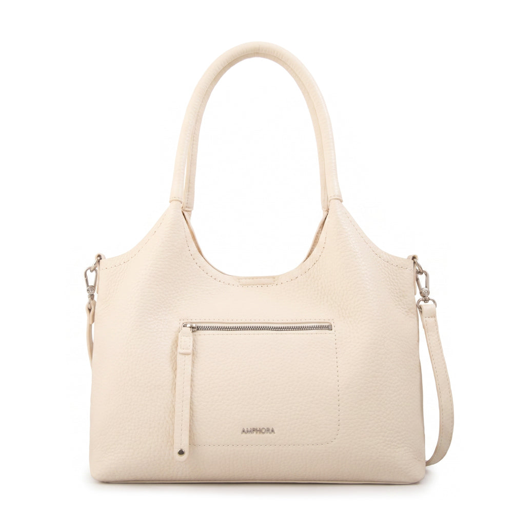 Cartera Corte Recto Lys Blanco Crudo