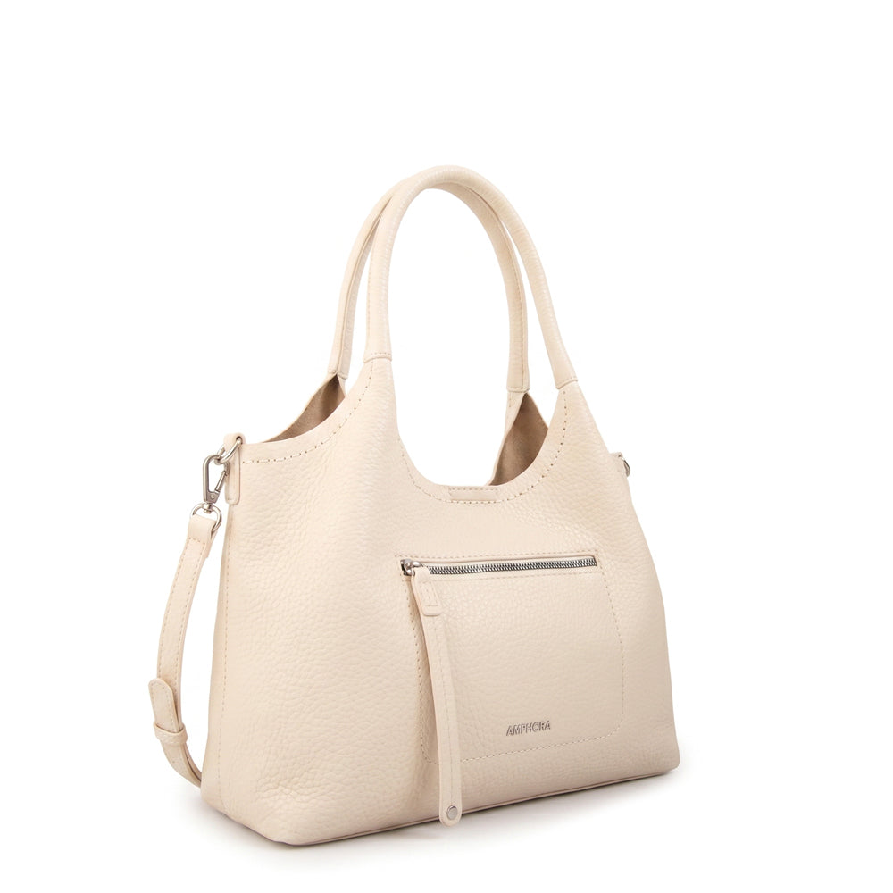 Cartera Corte Recto Lys Blanco Crudo
