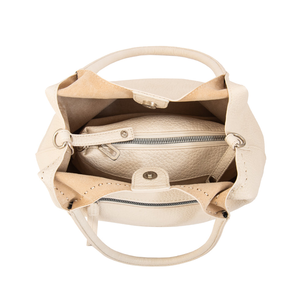Cartera Corte Recto Lys Blanco Crudo