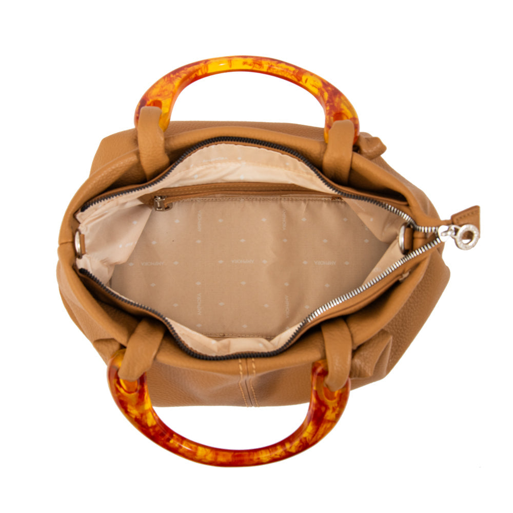 Cartera Dos Asas Belle Camel
