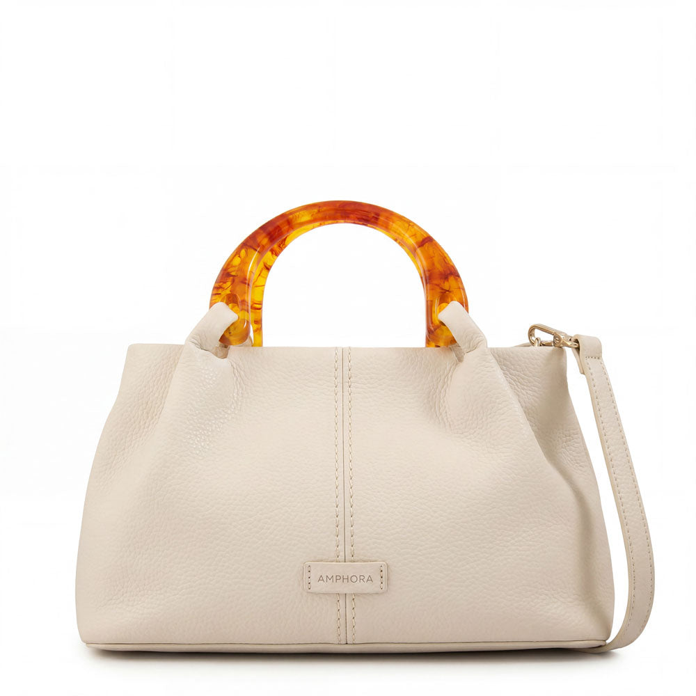 Cartera Dos Asas Belle Blanco Crudo