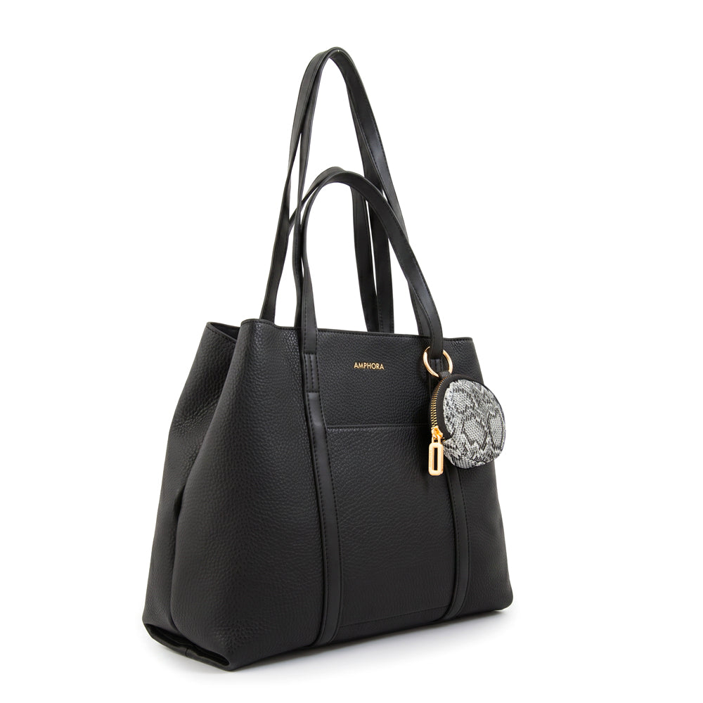 Cartera Dos Asas Rina Negro
