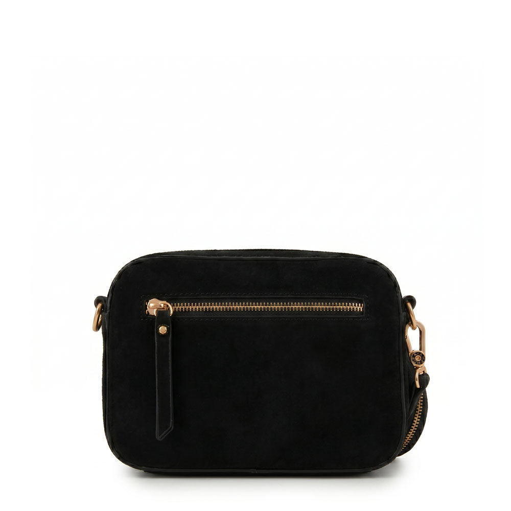 Crossbody Rina Gamuzado Negro