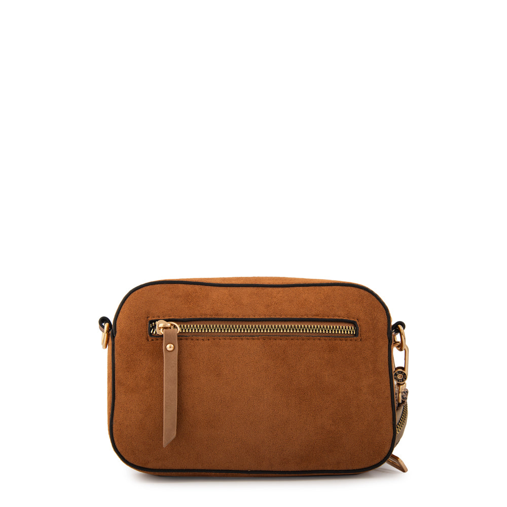 Crossbody Rina Gamuzado Café