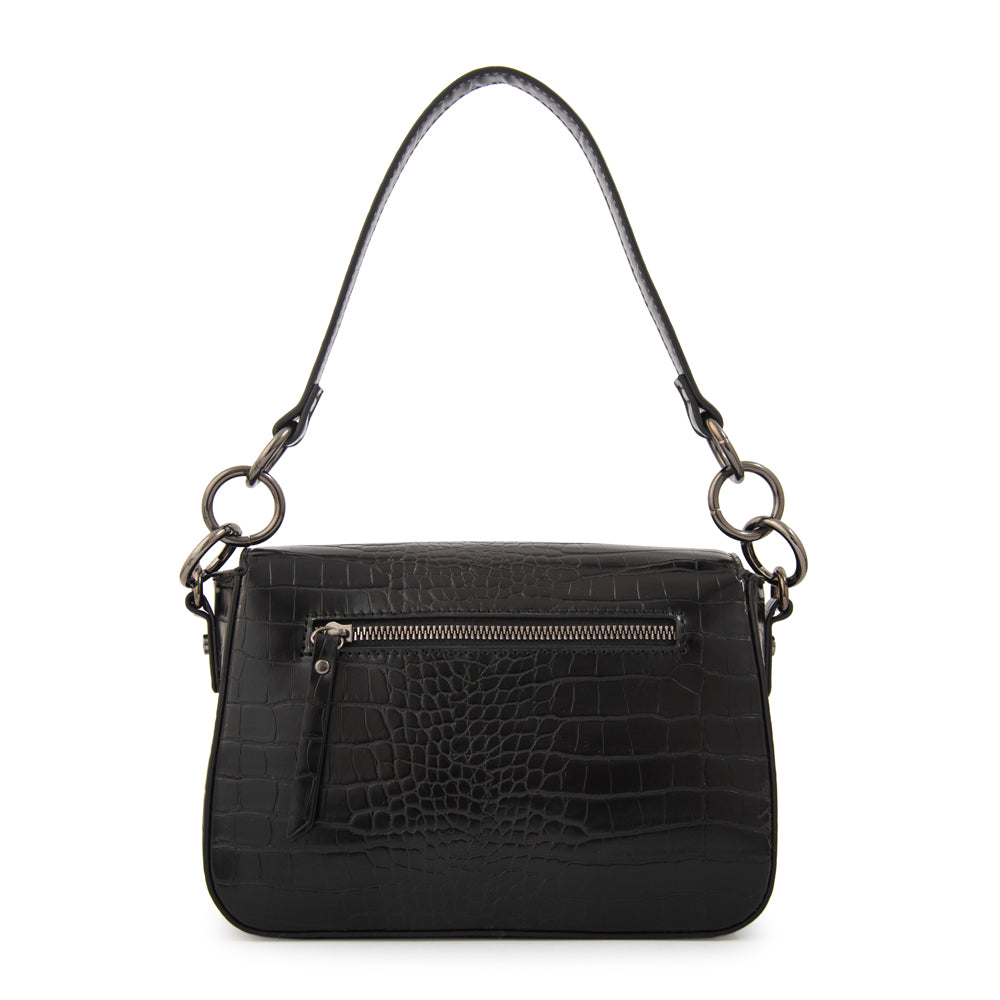 Crossbody Adeline Croco Negro