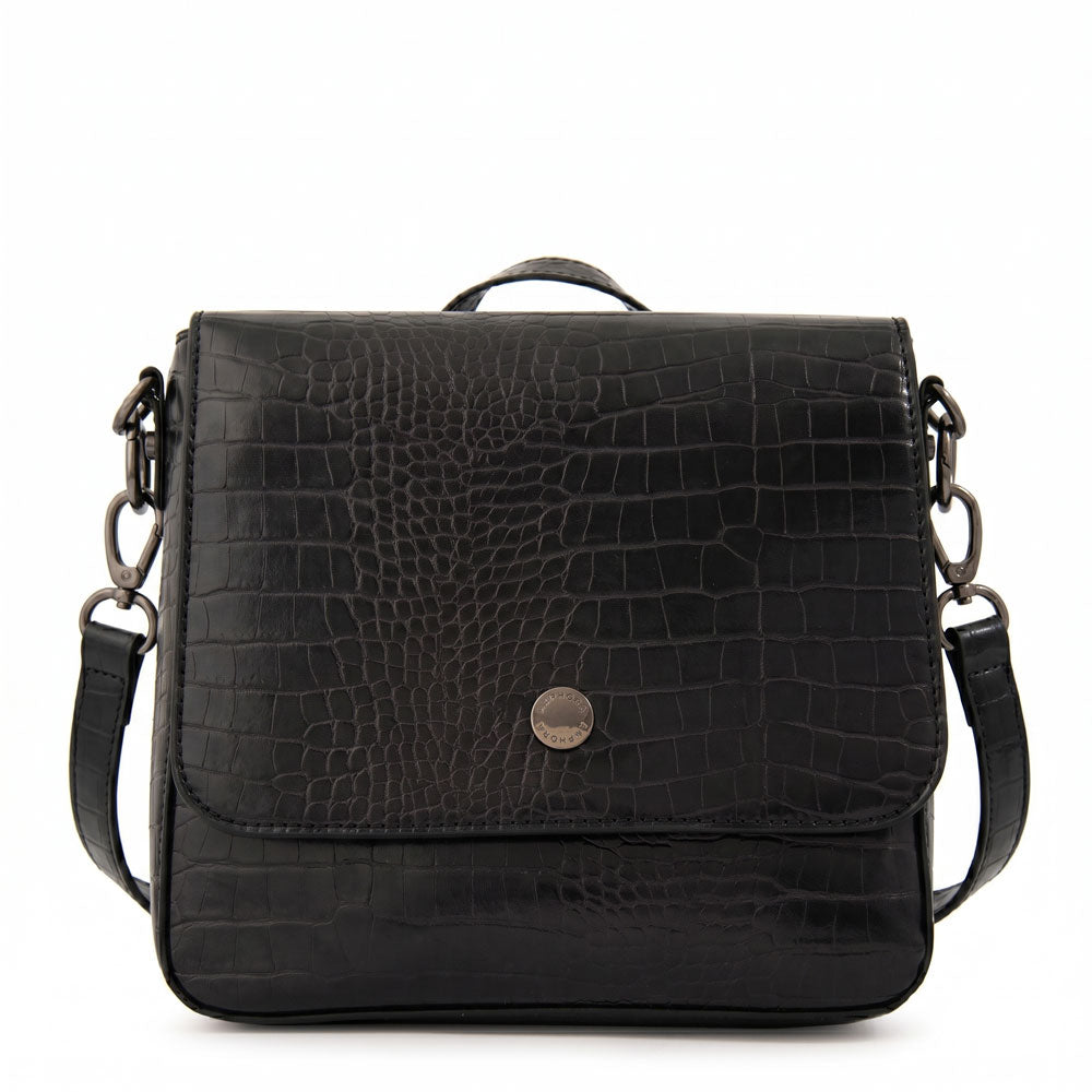 Mochila Adeline Croco Negro