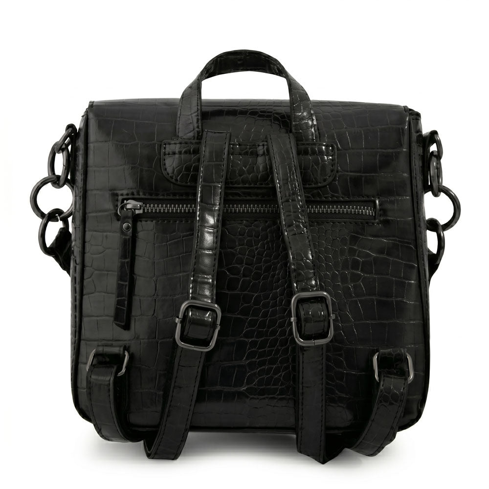 Mochila Adeline Croco Negro