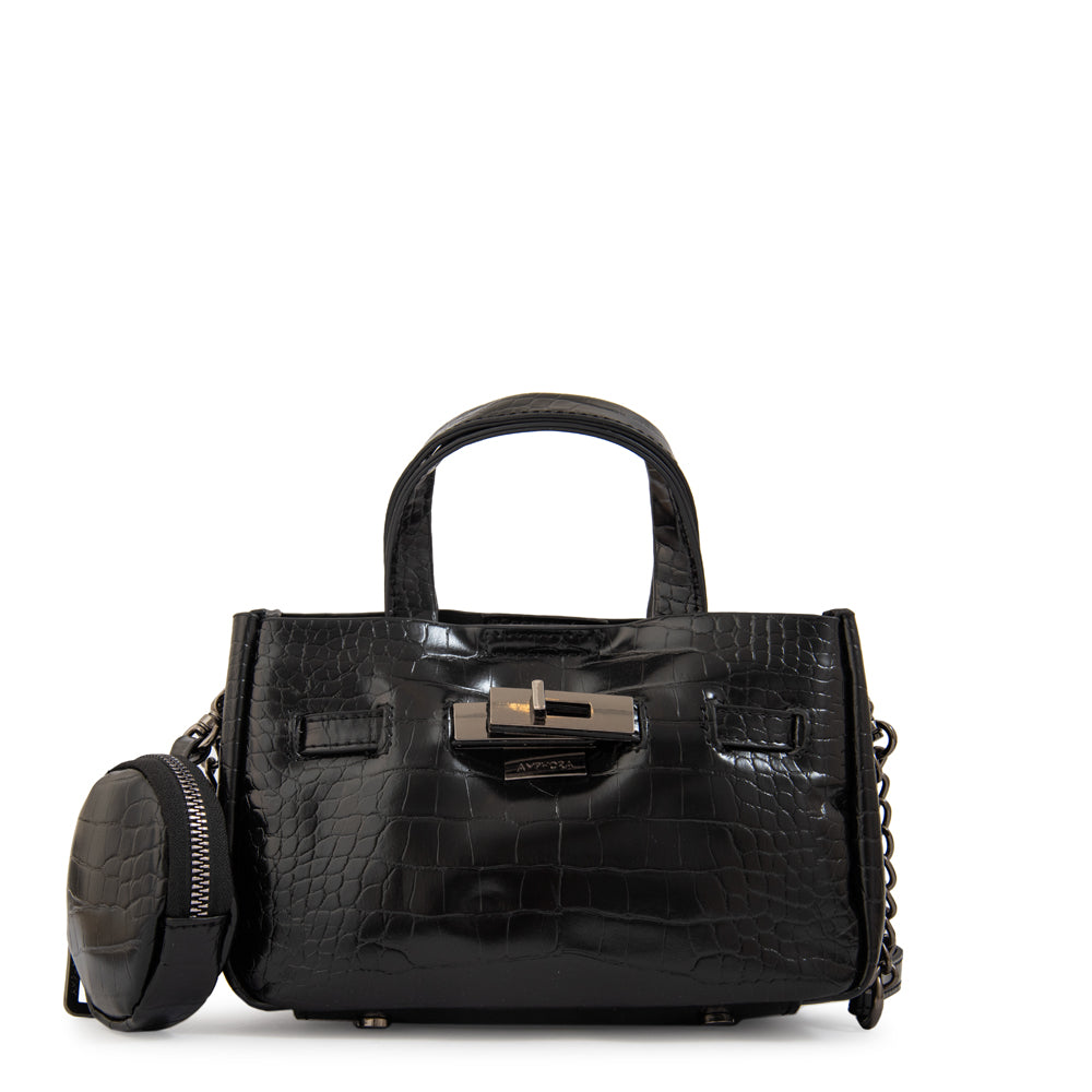 Crossbody Camil Croco Negro