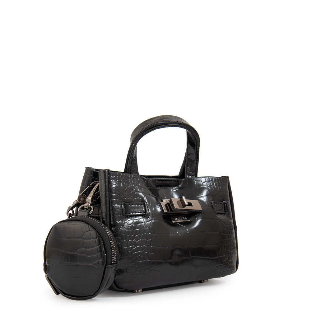 Crossbody Camil Croco Negro
