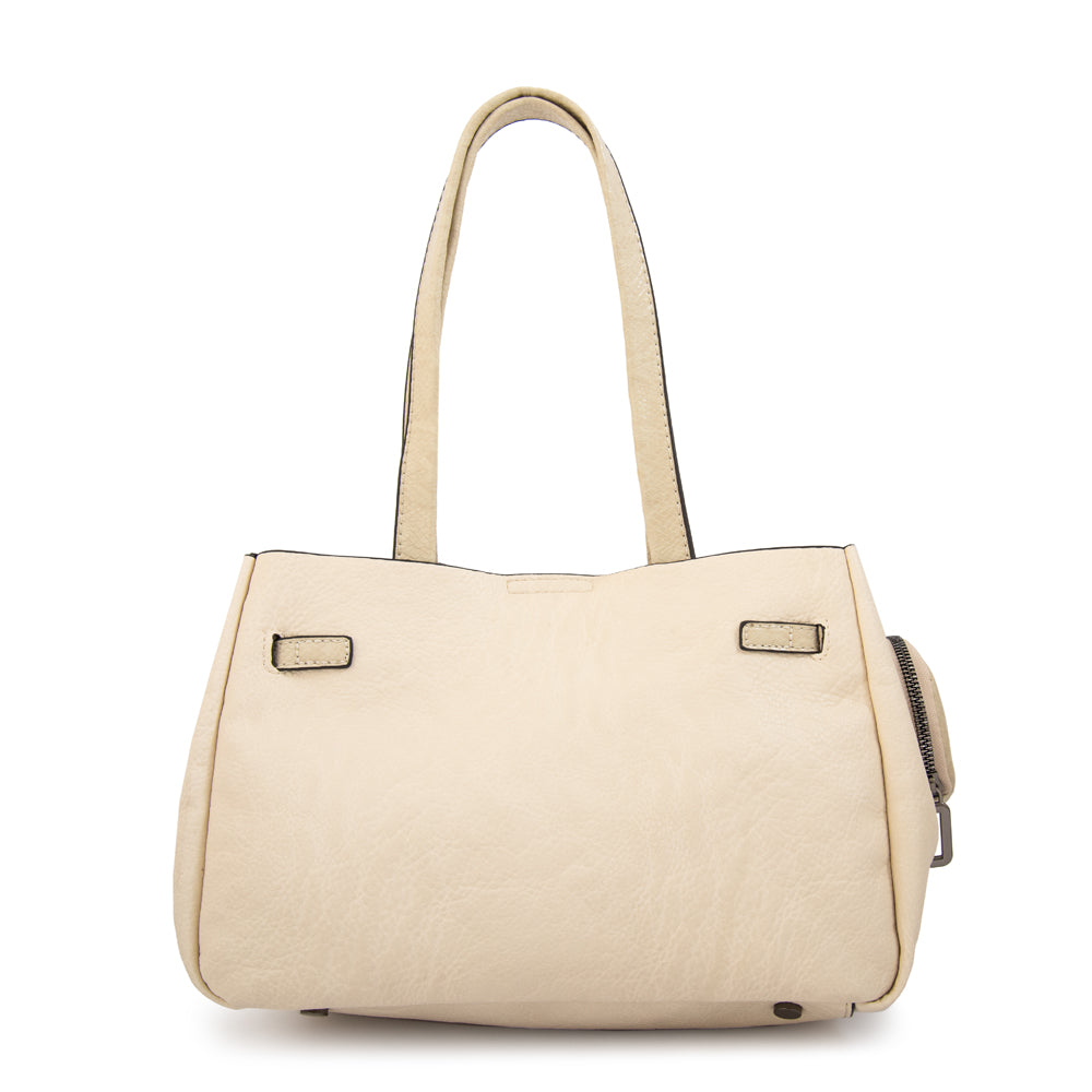 Cartera Dos Asas Camil Blanco Crudo