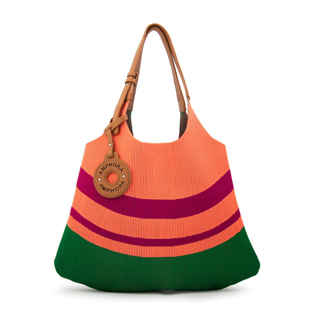 Cartera Dos Asas Kalista Naranja