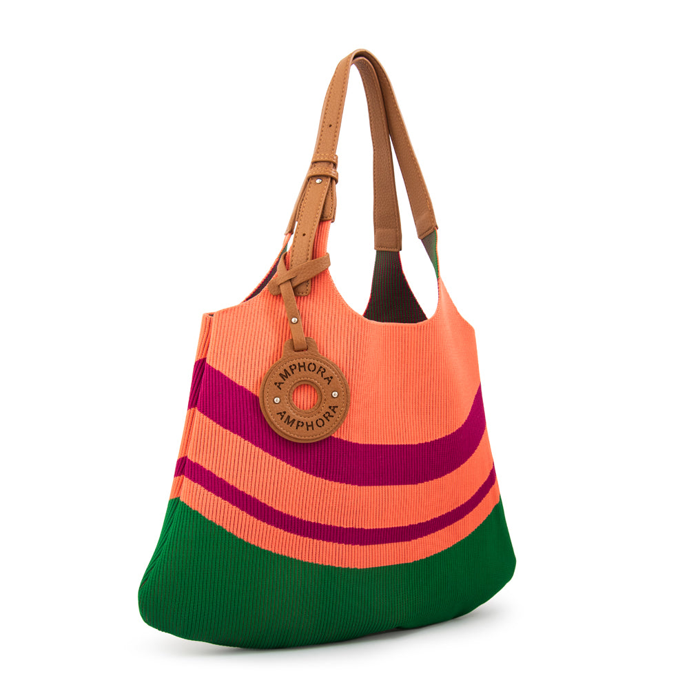 Cartera Dos Asas Kalista Naranja