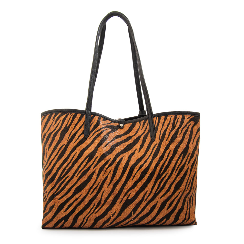 Cartera Dos Asas Reversible Grande Moira Camel