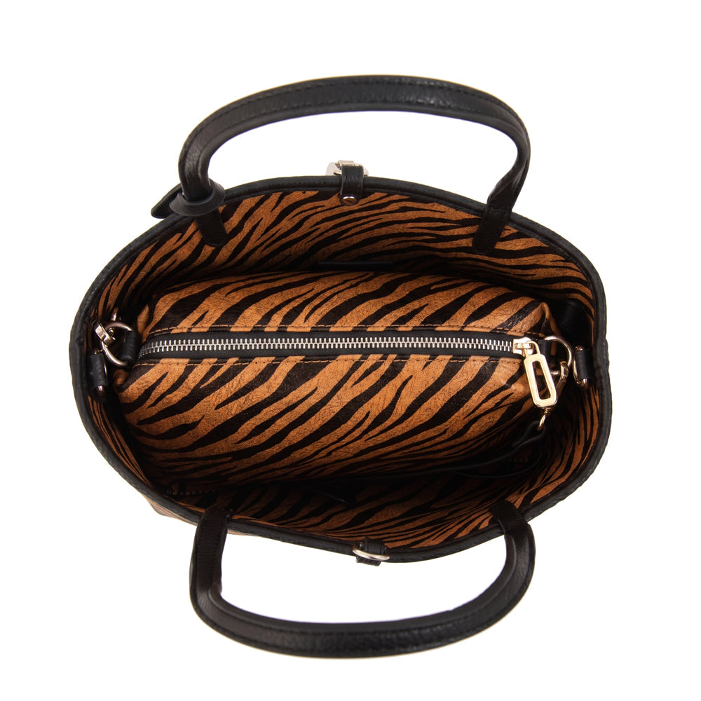 Cartera Dos Asas Reversible Moira Camel