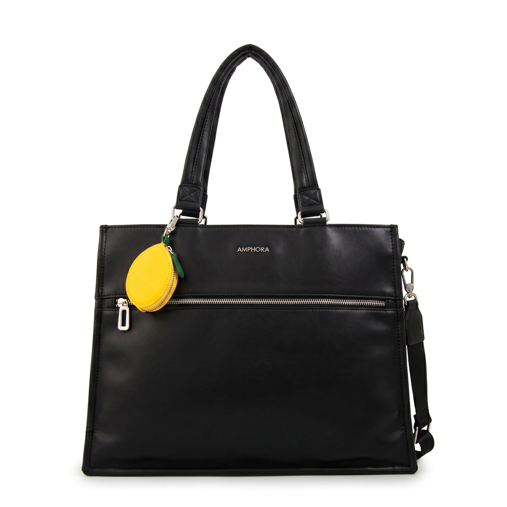 Cartera Dos Asas Portalaptop Lima Negro
