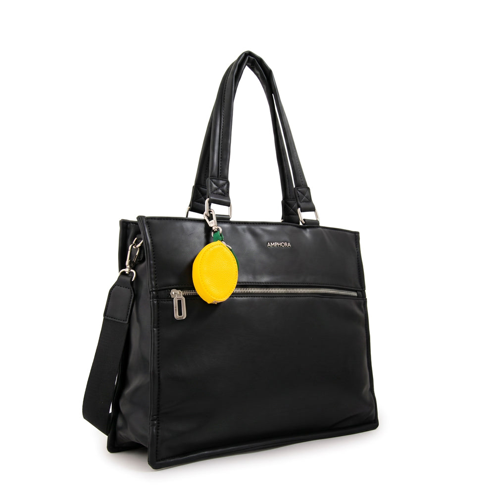 Cartera Dos Asas Portalaptop Lima Negro