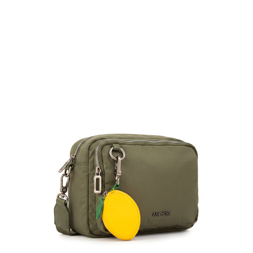Crossbody Lima Nylon Verde Oliva