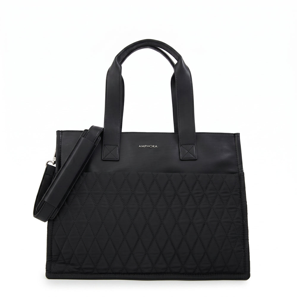Cartera Dos Asas Portalaptop Durian Nylon Negro
