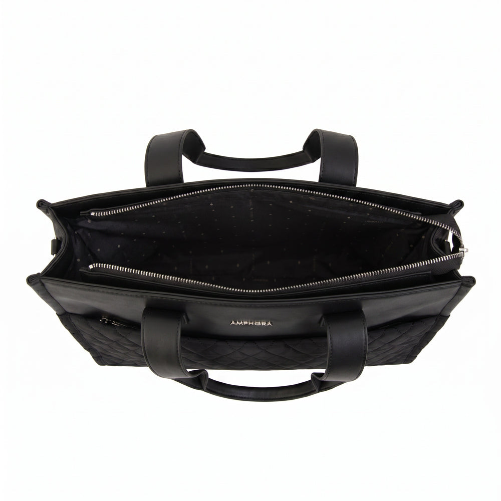 Cartera Dos Asas Portalaptop Durian Nylon Negro