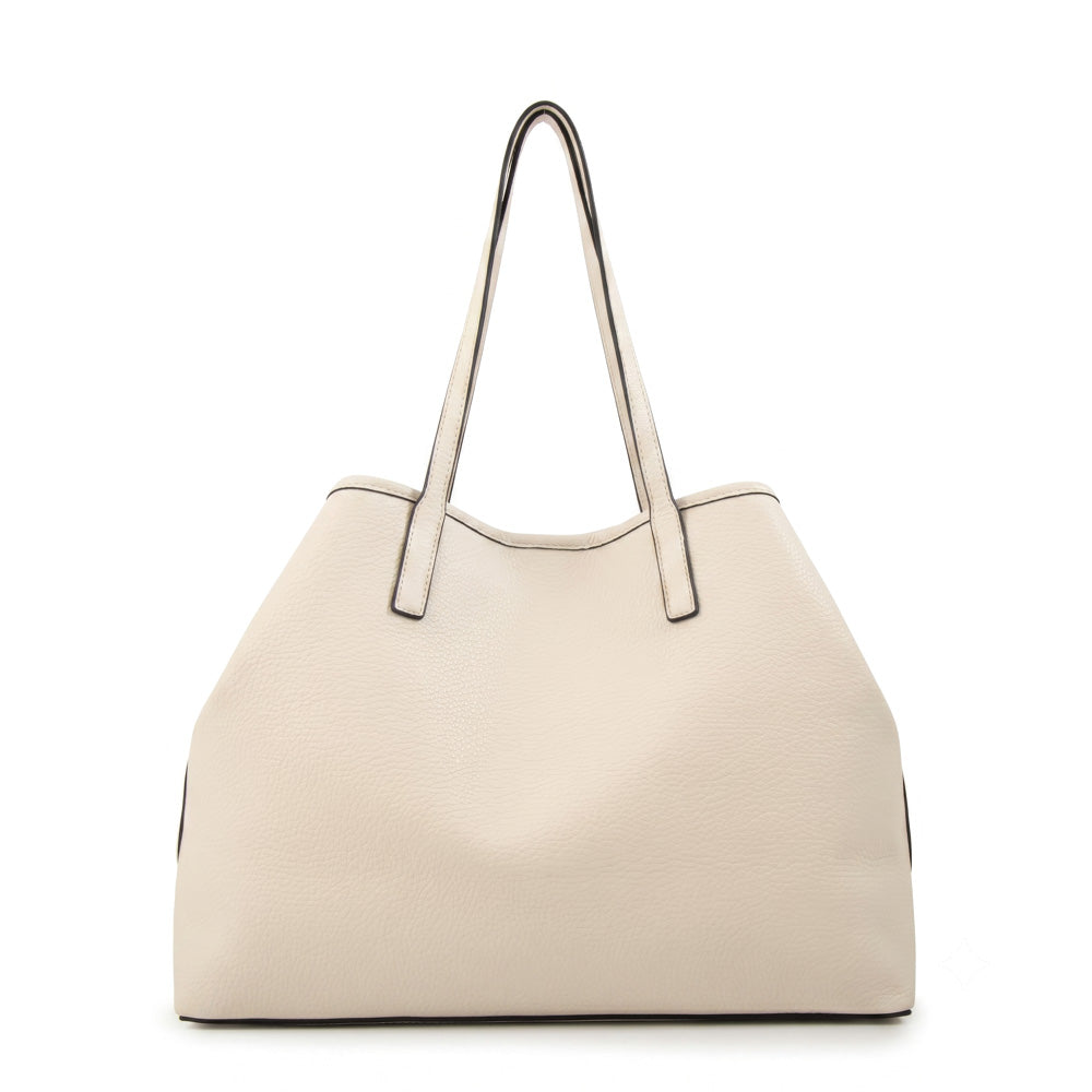 Cartera Dos Asas Eva Blanco Crudo