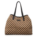 Cartera Dos Asas Eva Tejido Negro