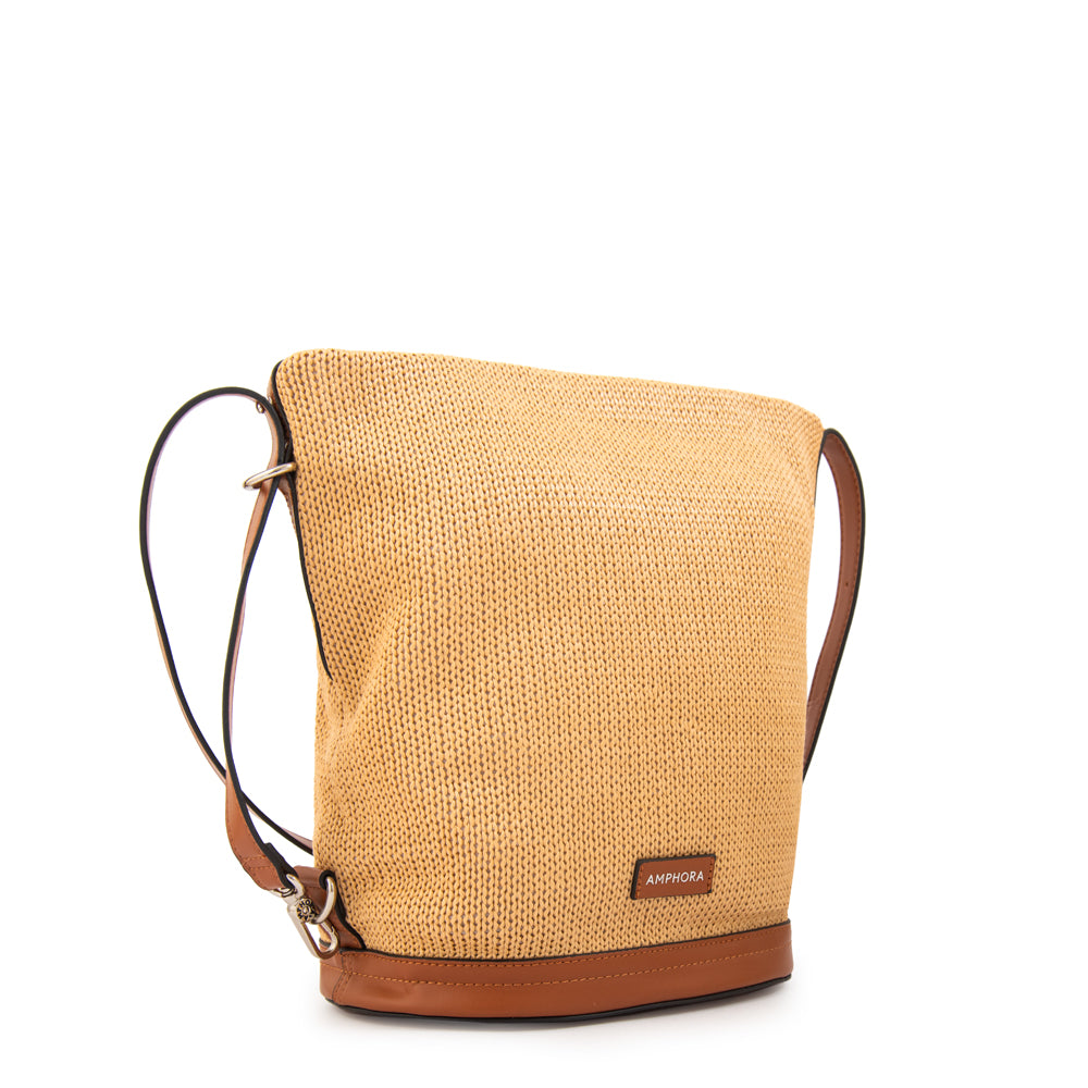 Cartera Corte Recto Gigi Tejido Beige
