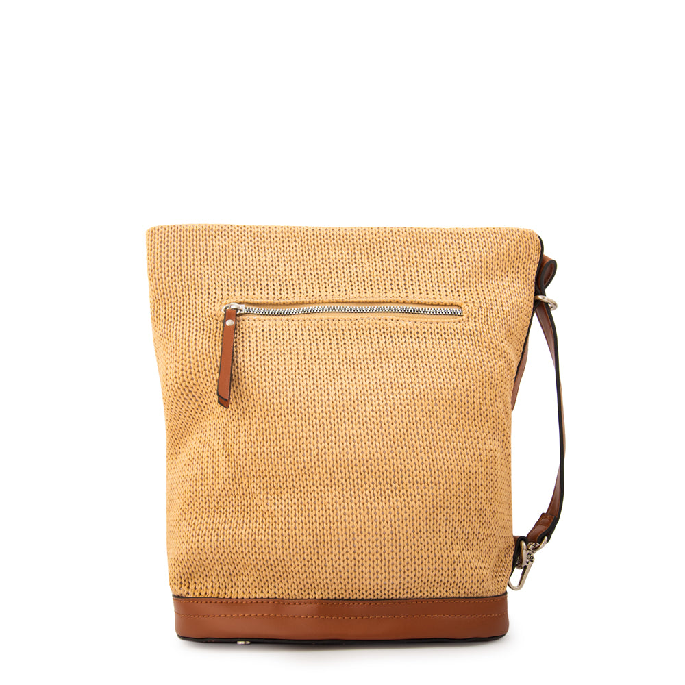 Cartera Corte Recto Gigi Tejido Beige