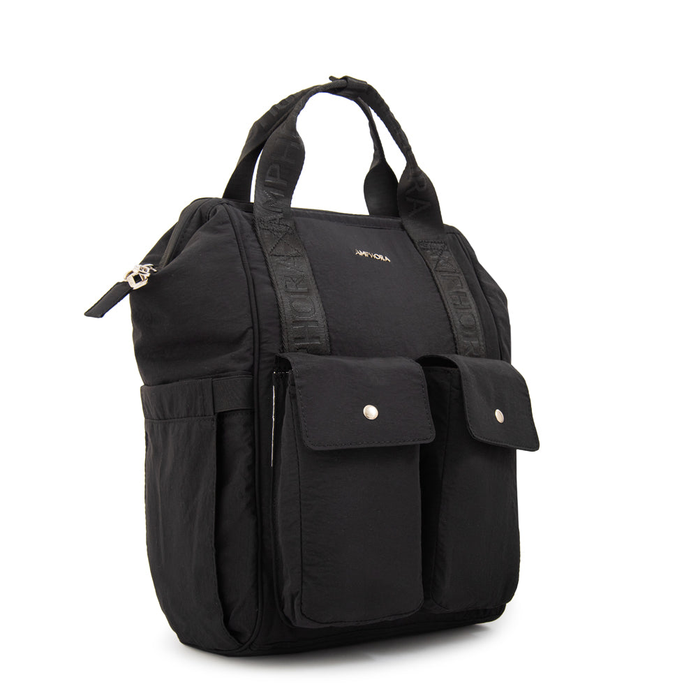 Mochila Pañalera Lucrecia Negro