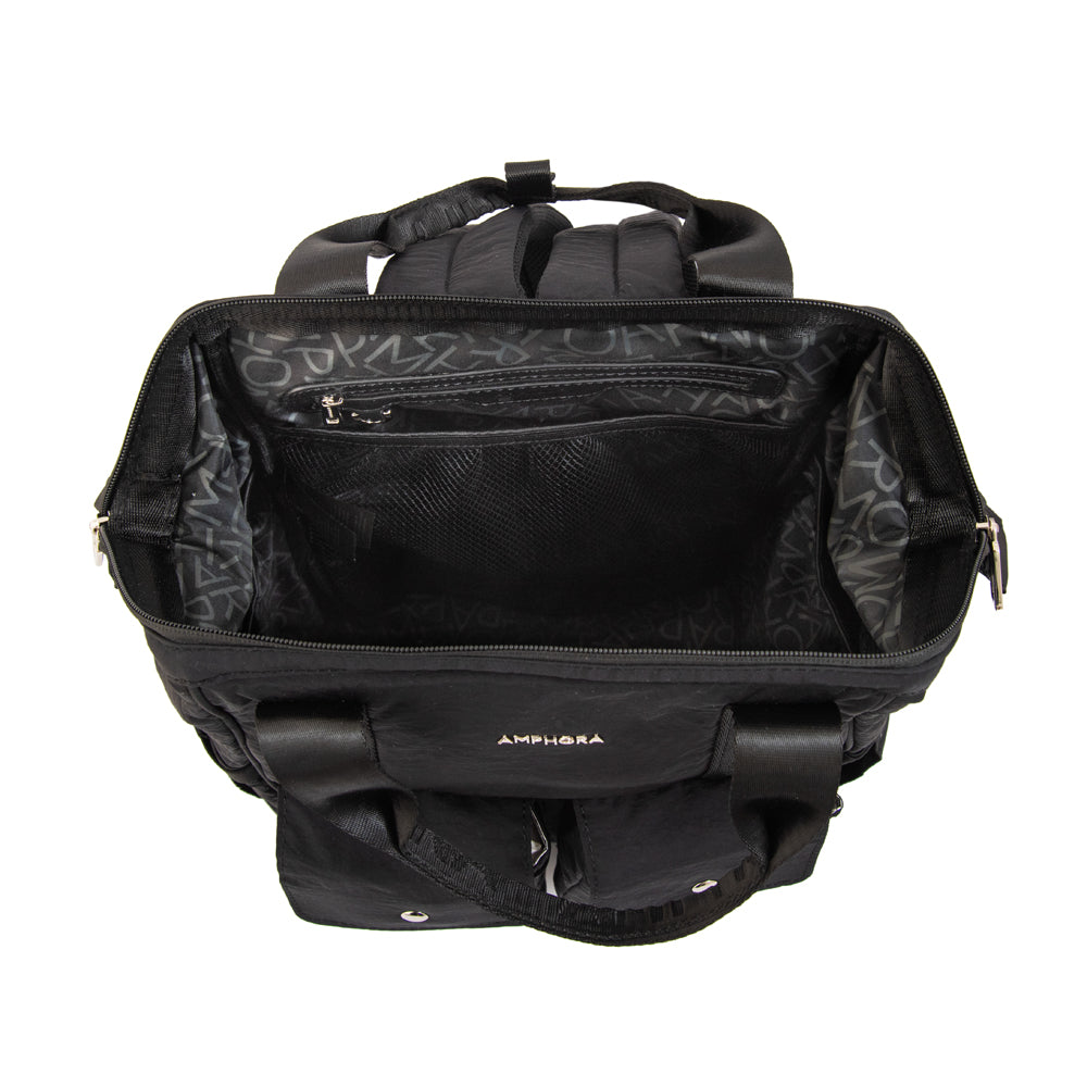 Mochila Pañalera Lucrecia Negro
