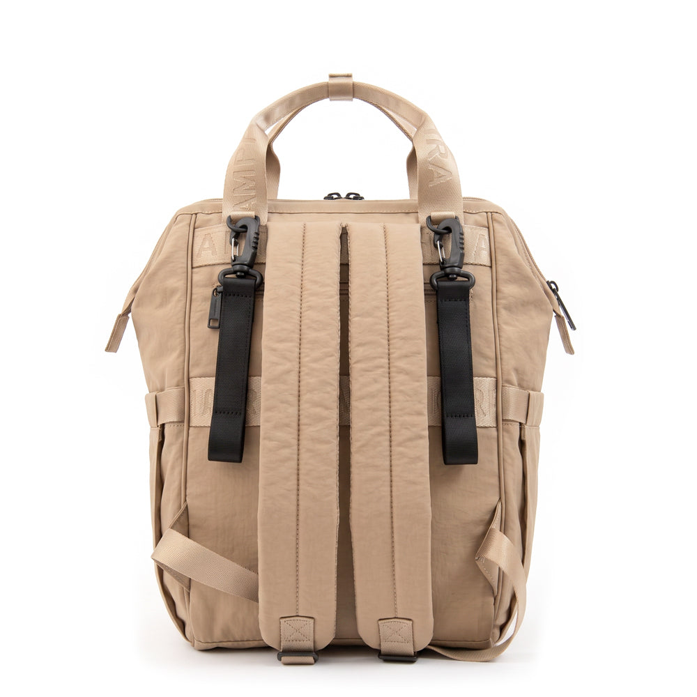 Mochila Pañalera Lucrecia Beige