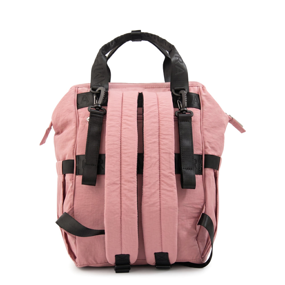 Mochila Pañalera Lucrecia Rosado