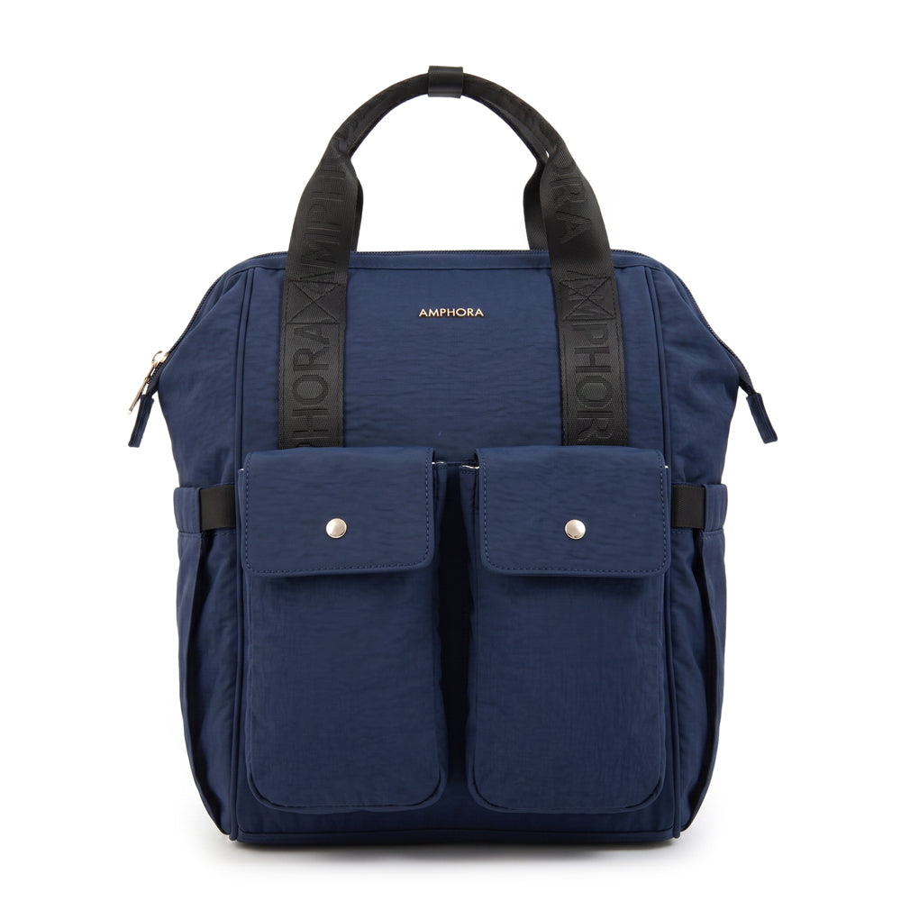 Mochila Pañalera Lucrecia Azul Oscuro