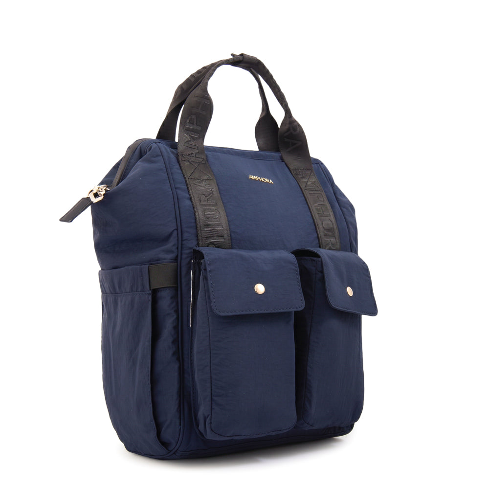 Mochila Pañalera Lucrecia Azul Oscuro