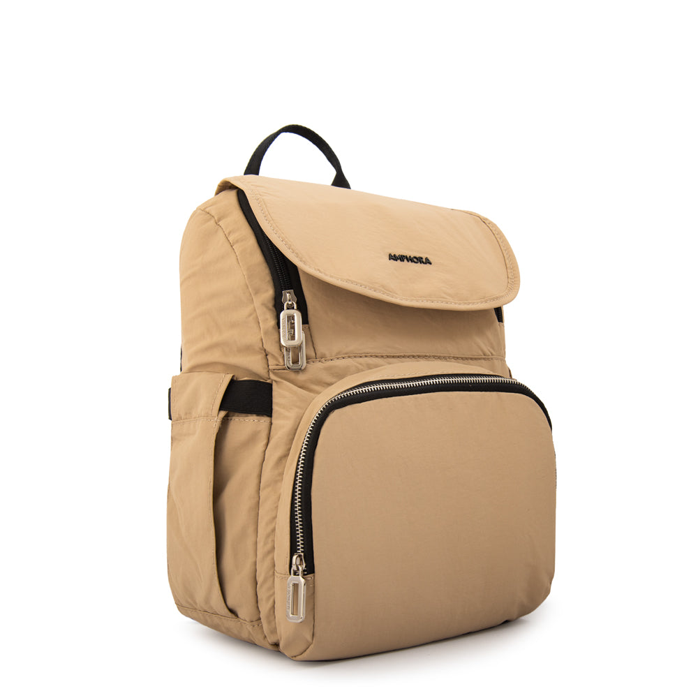 Mochila Pañalera Duna Nylon Beige