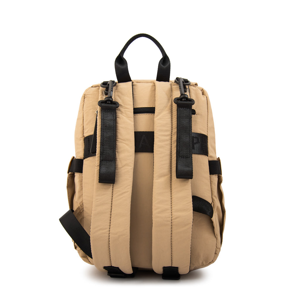 Mochila Pañalera Duna Nylon Beige