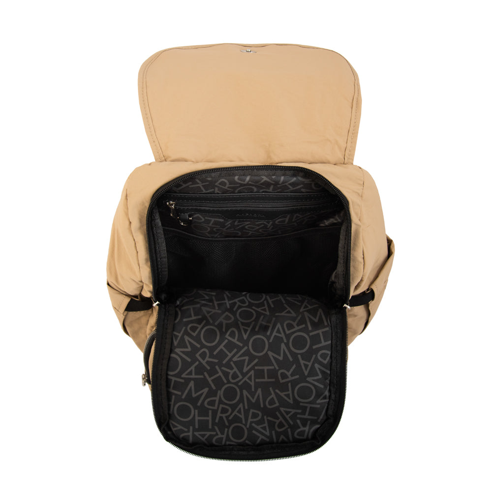 Mochila Pañalera Duna Nylon Beige