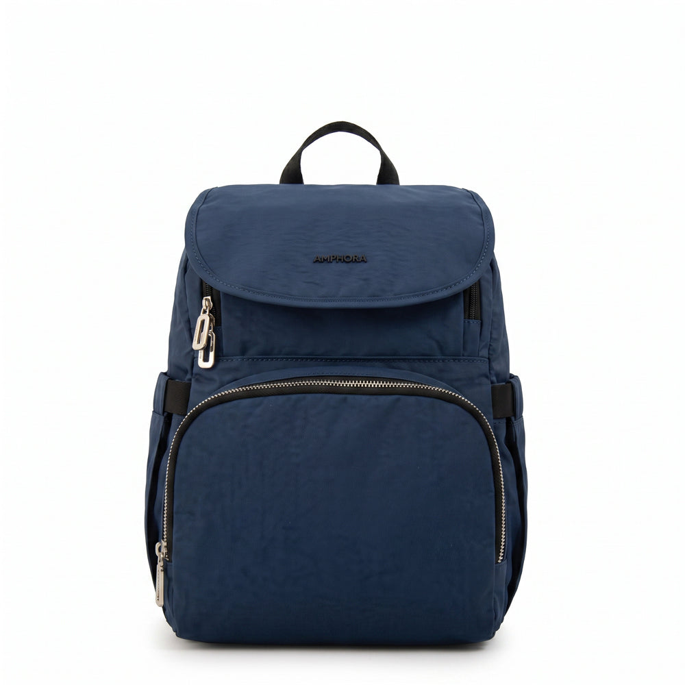 Mochila Pañalera Duna Nylon Azul Oscuro