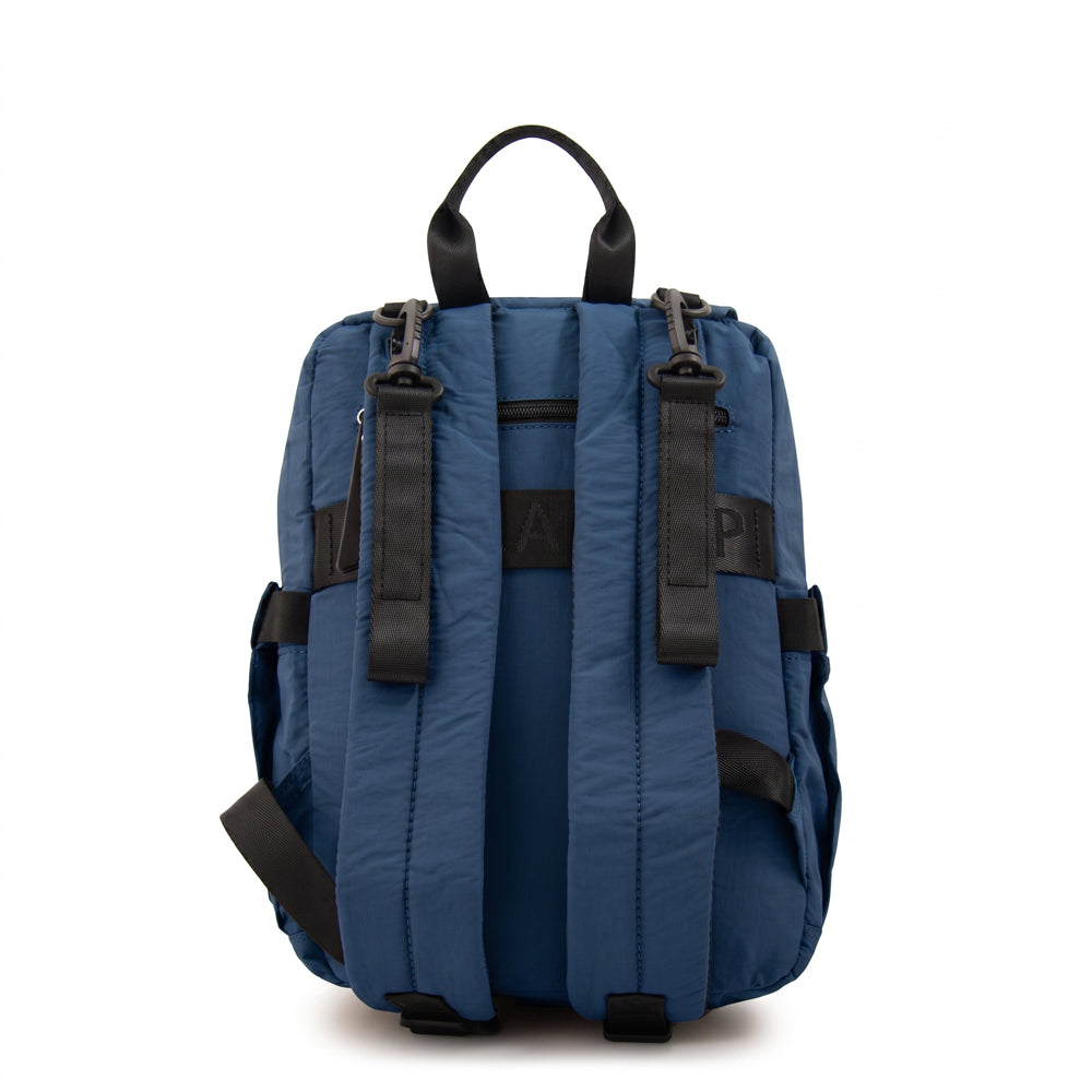 Mochila Pañalera Duna Nylon Azul Oscuro