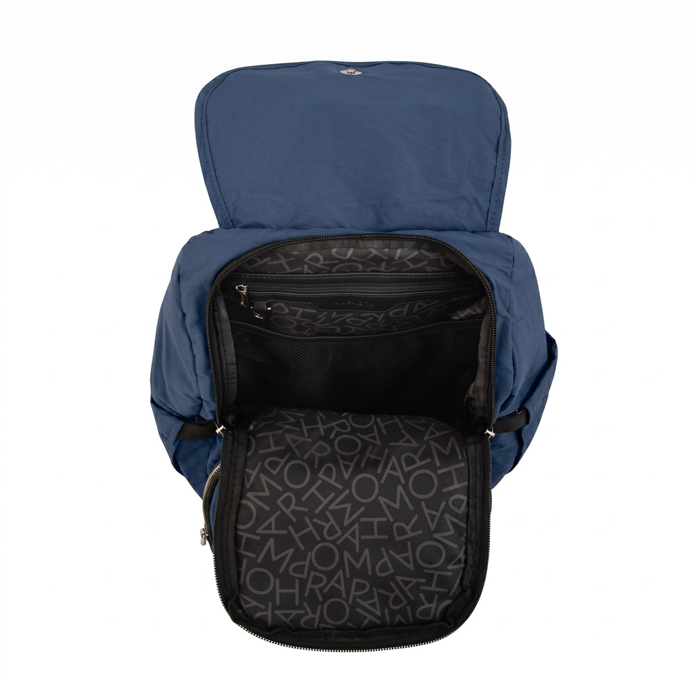 Mochila Pañalera Duna Nylon Azul Oscuro