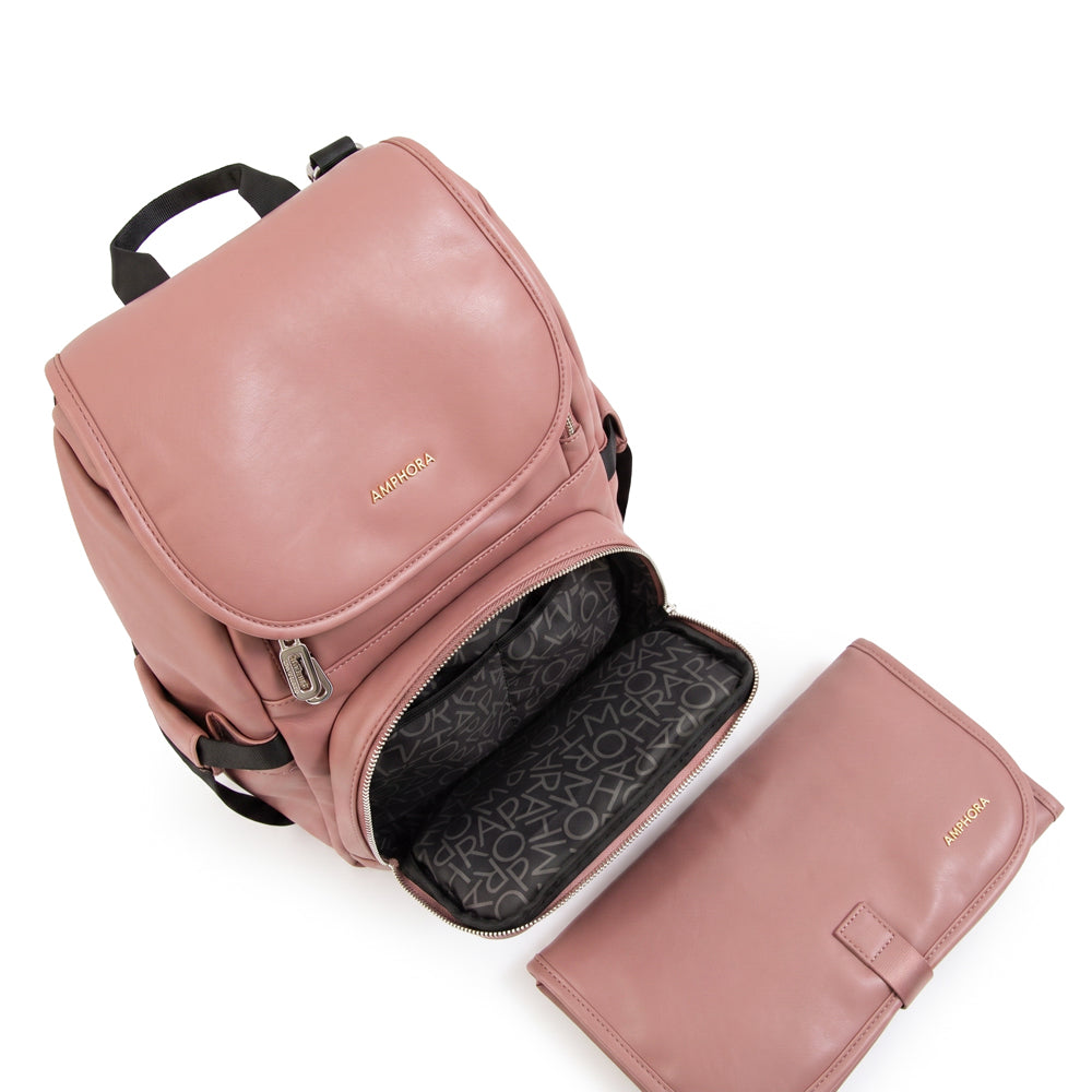 Mochila Pañalera Duna Rosa Viejo