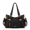 Cartera Dos Asas Tiana Granulado Negro