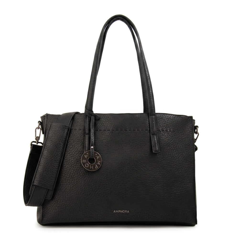 Cartera Dos Asas Portalaptop Ignacia Negro