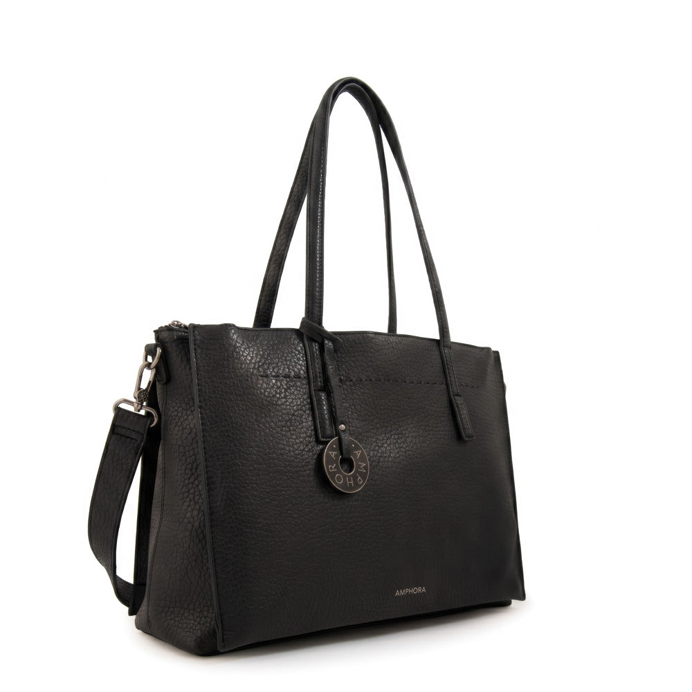 Cartera Dos Asas Portalaptop Ignacia Negro