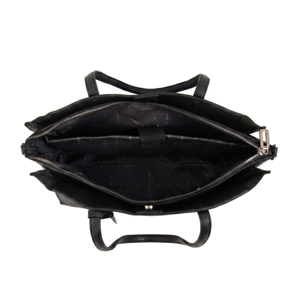 Cartera Dos Asas Portalaptop Ignacia Negro